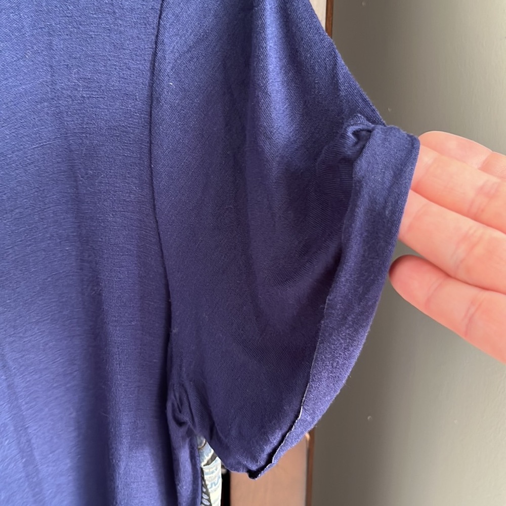 Honey Punch Seaside Mix Material Knit Top - Picture 5 of 11